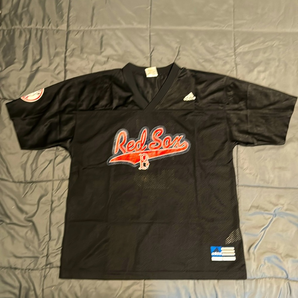 Vintage NWOT Adidas Nomar Garciaparra Red Sox Football Jersey Size Large